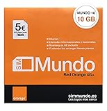 Orange Spanien - 10 GB Prepaid-SIM-Karte in Spanien | 5€ Kredit | 50 Minuten nach Deutschland telefonieren | Unbegrenzte Inlandsgespräche | Freischaltung nur unter www.marcopolomobile.com |