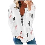 Damen Sweatshirt XXL Tshirt Damen lang copyshirt Damen 2021 schicke Pullover Damen Oberteile Damen elegant Tshirt Damen lang Kaputzenjacke Damen Oversize Shirt D