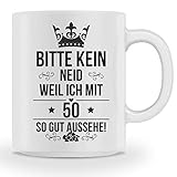 Galeriemode Tasse zum 50 Geburtstag Geschenk für Mann Frau Scherzartik