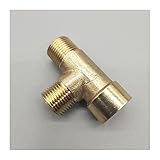 YIJIAN-UMBRELLA PIPE-FITTINGS Pneumatik-Messing-Rohrverschraubung, Außengewinde / Innengewinde, BSP-Typ für Wasser, Öl, Gas-Adapter (Farbe: MMF, Gewindespezifikation: 1/2 Zoll)