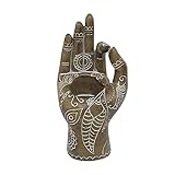 Baoblaze Buddha's Hand Kerzenhalter Mudra Hand Tabletop Teelicht Kerzenhalter Dekorativer Kerzenständer im buddhistischen Stil Zen Handgeformtes Kunsthandwerk - B