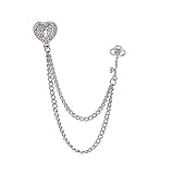 JIBOEE Vintage Schmuck Brosche Schmuck Brosche Silberbrosche Anstecknadeln für Männer Kragenbrosche Vintage Brosche Anzugzubehör für Männer S