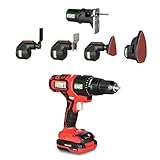 GREENCUT MH202-4 Akku-Multitool 20V 4in1 Multifunktionswerkzeug für Stichsäge, Schleifmaschine, Bohrmaschine, Schraubendreher und Schaber, inklusive 2,0Ah Akku und Ladeg