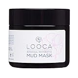 LOOCA Botanical Restorative Gesichtsmaske - Natürliche Totes Meer Schlammmaske mit Sheabutter, Hibiskus, Vitamin E, feuchtigkeitsspendende Anti-Aging-Gesichtsmaske, 2 oz/60