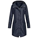 GFGHH Damen Regenjacke Wasserdicht Regenparka mit Kapuze Leicht Winddichte Mantel Übergangsjacke Atmungsaktive Windjacke, Windbreaker Außenbereich Winterjacke Dick Outdoorjacke Skijacke Funktionsjack