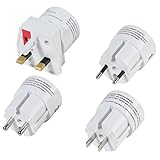 Vivanco RS4W Universal Adapter Reisestecker-Set (Südeuropa, Amerika, Fernreise, UK, USA)