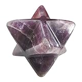 Lovionus89 Natürlich Amethyst Merkaba Kristall Schutz Heilig Meditation Energie Generator Heilung Chakra Sechszackiger Stern 1 Z