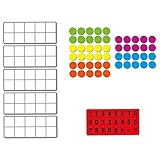 Hellery Zehn-Rahmen-Klasse Math Manipulative Subtraktion Addition Heimbedarf Mathe Spiele Früherziehung Spielzeug für Kindergarten G