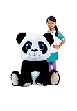 PANDA KUSCHELTIER MIT GROSSEN GLITZERAUGEN XXXXL PLÜSCHTIER SITZEND 75CM PLUSH