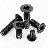 Selbstschneidender Schraubensatz 10/50. M2 M2.5 M3 M4 M5 M6 Schwarz 304 Edelstahl GB2673. Sechs-Lappen Torx-Kopf-flacher Senkkopfschraube Sechs-Lappen-Bolzen-Maschinenschraube Sortimentssatz für selb