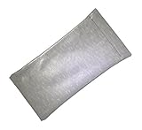 Ron's Optical Brillenetui zum Einschieben von Brillen, weich, für Damen und Herren, mittlere bis große Brille - Silber - 1 Pack