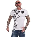 Yakuza Herren T-Shirt Customs, Weiß, 4XL