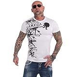 Yakuza Herren T-Shirt Customs, Weiß, 4XL