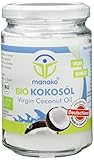 manako BIO Kokosöl/ Kokosfett, kaltgepresst, 100% rein, 250 ml Glas (1 x 0,25 l)