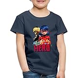 Spreadshirt Miraculous Be Your Own Hero Kinder Premium T-Shirt, 122-128, Navy
