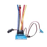 GROOMY Controller, Wasserdicht 45A 60A 80A 120A Brushless ESC Elektrischer Geschwindigkeitsregler Staubdicht für 1/8 1/10 1/12 RC Car Crawler RC Boot Teil-45