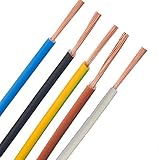 Verdrahtungsleitung - H07V-K - 4mm² 6mm² 10mm² 16mm² - schwarz, blau, grün gelb, grau, braun, ***Meterware*** - PCV Einzelader feindrähtig, 10mm² Schw