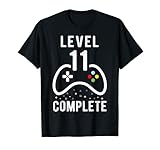 Geburtstag Junge 11 Jahre Shirt Gamer Level 11 Complete T-S
