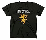 GoT Lannister Wappen Crest T-Shirt, XXL, schw