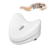 LITSPOT Beinkissen Memory Foam Kniekissen Ergonomisches Beinpositionierungskissen für Seitenschläfer mit waschbarem Bezug für Beinschmerzen, Ischias, Schwangerschaft, Rück