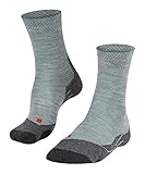 FALKE Damen Wandersocken TK2 Melange, Trekkingstrümpfe mit Merinowolle, 1 Paar, Blau (Smoke Blue 6333), Größe: 39-40