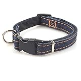 Kapu Cowboy-Hundehalsband, 1/1,5/2/2,5 cm, für kleine, mittelgroße und große Hunde, Golden Retriever Pudel, bunt, schwarz, 2,5