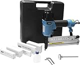 Güde 40220 Druckluftklammergerät Nagler (6 bar max Arbeitsdruck, max 40mm Nagel, 1mm Klammerstärke, Schutzbrille)