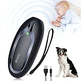 Anti-Bell-Geräte - Handheld-Ultraschall-Hunde-Bell-Gerät, wiederaufladbare Sonic Control Dog Pet Stop Bark Abschreckungsmittel für große H