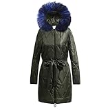 Lazzboy Wintermäntel Damen Lange Plus Größe Retro Style Kapuzenjacke Winterparka Mantel Teddyfell Dicker Warm Jacke Gefüttert Winterjacke Outdoorjacke übergangsjacke Outwear C