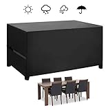 Aitsite Gartenmöbel Abdeckung mit Belüftungsöffnungen, Wasserdicht, Winddicht, UV-Beständiges (420D Oxford, 213 * 132 * 74 cm)