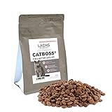 CATBOSS Trockenfutter für sterilisierte Katzen | getreidefreie Rezeptur | Verschiedene Sorten (Lachs mit Weißfisch, 300 g)