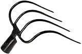 KOTARBAU® Dunghacke Forke 4 Zinken Heugabel Mistgabel Mistforke Gartengabel Gartenforke Dunggabel Spatengabel Gabel für Garten Drahtgabel für Garten und Landw