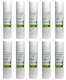 10x TWaLa 5x1µm und 5x5µm Sediment Vorfilter Grobfilter 10 Zoll Wasserfilter für Umkehrosmose, Hauswasseranlagen, Brunnenwasser zur Entfernung von Eisenbelastung, Trübung und Schweb