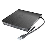 USB 3.0 Type-C Externes 6X 3D Blu-ray Brenner Laufwerk, für HP Spectre Envy Pavilion X360 15 13 15t 13t 2020 2018 2019 2-in-1 Gaming Laptop, Tragbarer BD-R BD-RE DL TL QL 8X DVD+-RW Brenner Schw