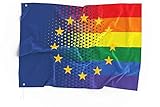 Europa Regenbogen CSD- und Pride-Flagg
