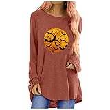 Flying Print Damen & #; s Dämmerung T-Shirt Herbst T-Shirt Langarm lässig yk