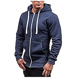 Herren Zip Hoodie Multifunktionelle Fahrradjacke ÄRmeln Radjacke Laufjacke Atmungsaktiv Herbst Neue Einfarbige Herrenjacke Mit Kapuzenfleece-Freizeitmantel lauschig