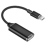 USB C auf HDMI Adapter, USB Type-C auf HDMI Adapter 4K Kabel [Thunderbolt 3 kompatibel], Video Audio Ausgang für MacBook Pro 2019/2018/2017, MacBook Air, Pad Pro 2018, Samsung, Huawei Mate 20