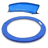 Einfeben Trampolin Randabdeckung Ø 244/305cm Blau/Bunt für Gartentrampolin Jumper Trampolin-Randschutz Federabdeckung 100% UV-beständig Reiß