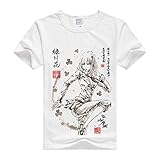 CHENG'S Prison School Shirt Midorikawa Hana Shirt Fashion Tees Short Sleeve Modal Shirt Anime Shirts Summer Anime T-Shirt Athletic Shirt Modal Tee Shirt Top (White,XL)