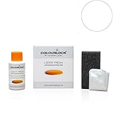 COLOURLOCK® Leder Fresh Tönung Mini 30 ml F-Standard-Farbe F033 Weiss (Lederfarbe, Farbauffrischung), beseitigt Schrammen, Ausbleichungen und Abnutzung an L