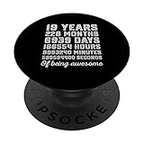 19 Jahre alt 19. Geburtstag Jahrgang 19 Jahre Awesome PopSockets mit austauschbarem PopGrip