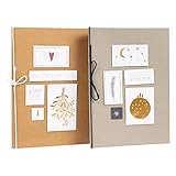 KARTENVERLIEBT – 2 Premium Weihnachtskarten mit Umschlag – 3D Design – hochwertiges Papier – Zauberhafte Weihnachten – Merry C