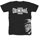 Hardcore Komödie Egon Olsen MZ Simson Olsenbande Gangster schwarz T-Shirt Shirt M