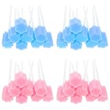 Einweg Oral Tupfer Mund Schwämme: Dental Swabsticks 50Pcs Sterile Dental Schwamm Swabsticks für Mund Gum Reinigung (Farbe Sortiert)