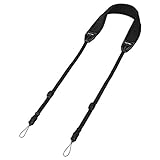 Hama Neopren Kameragurt „Loop 130“ (Universal Kamera-Tragegurt, längenverstellbar von 70-130cm, Schnellverschluss) schw