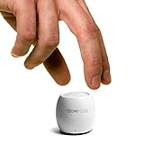 Boompods Zero Talk Bluetooth-Lautsprecher – weltweit Kleinster Alexa, integrierte wasserdichte Mini-Lautsprecher und kabelloses Mikrofon mit großem Sound (Weiß)