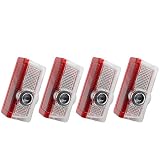 JIUHE 4 stücke Emblem Projektorlampe for Benz A b e c Klasse W205 W176 W212 W213 W246 W247 W166, Tür Willkommen LED-Lampen Dekorative Licht Luces for Sternlogo (Color : 4pcs, Emitting Color : T021)