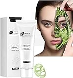 Dr.Sugarm Grüner Tee Peel-Off Gesichtsmaske mit Pflanzenextrakten, Mitesser Akne Entfernen Maske, Tiefenreinigungsgel, Beruhige Gereizte Haut, Anti-Aging, Entzündung Unterdrücken, Für Alle Hauttyp