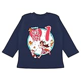 Enchantimals Baby - Ich Bin 1- Felicity Fox & Flick - 12/18 Monate - Navy Blau - Fun - BZ11 - Baby T-Shirt Lang